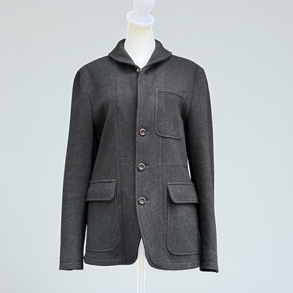 J. Crew Wallace & Barnes Merino Lambswool Sportscoat in Black Size 36S
